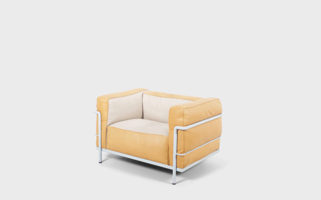 3 LC3 Grand Confort Chairs by Le Corbusier for Cassina, Limited Edition
