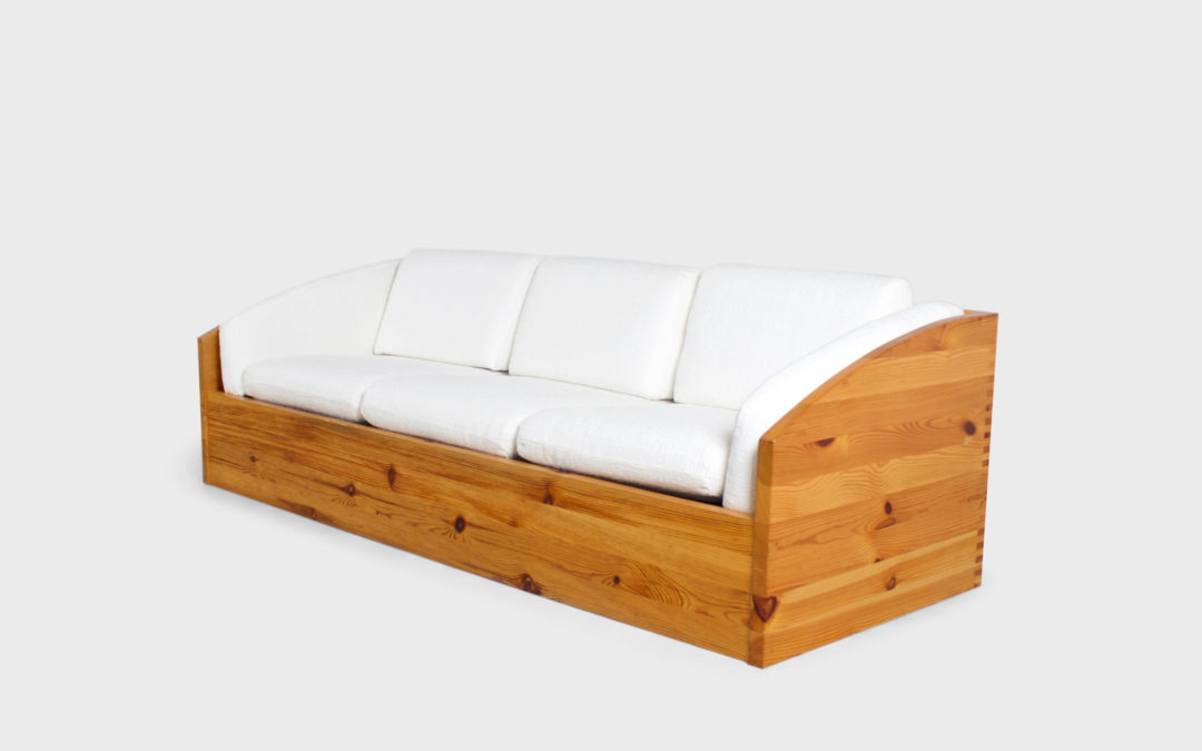 Large Sofa by Ate Van Apeldoorn in Solid Pine