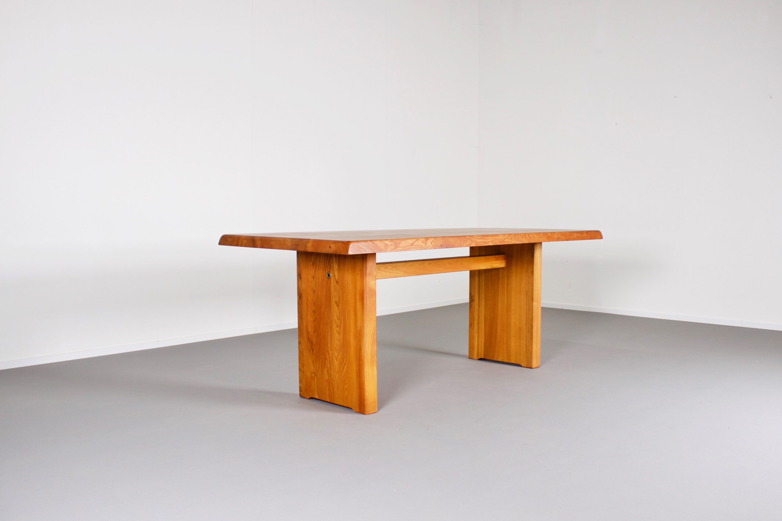 Pierre Chapo T14c Dining Table in Solid Elmwood
