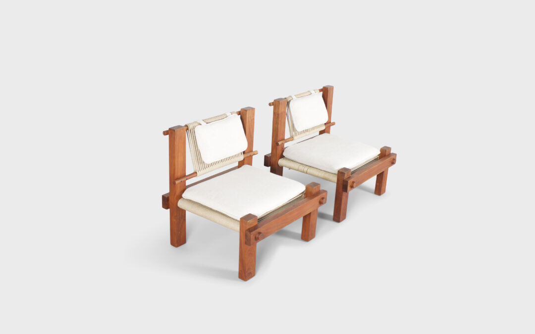 Very Rare 1960s Lounge Chairs by Mini Boga for Taaru