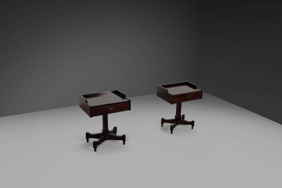Rosewood Occasional Tables by Claudio Salocchi for Sormani