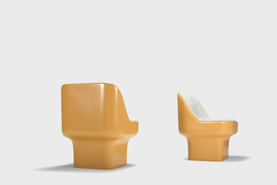 Set of Lounge Chairs by Douglas Deeds for Architectural Fiberglass Co, 1972