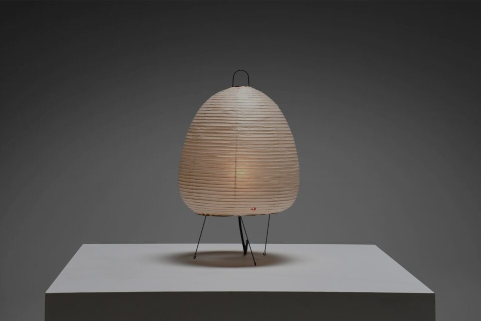 Rare Early 1A Akari Table Lamp by Isamu Noguchi for Ozeki, 1952