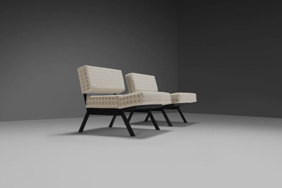 Set Italian of ‘Panchetto’ Reclining chairs by Rito Valla for IPE