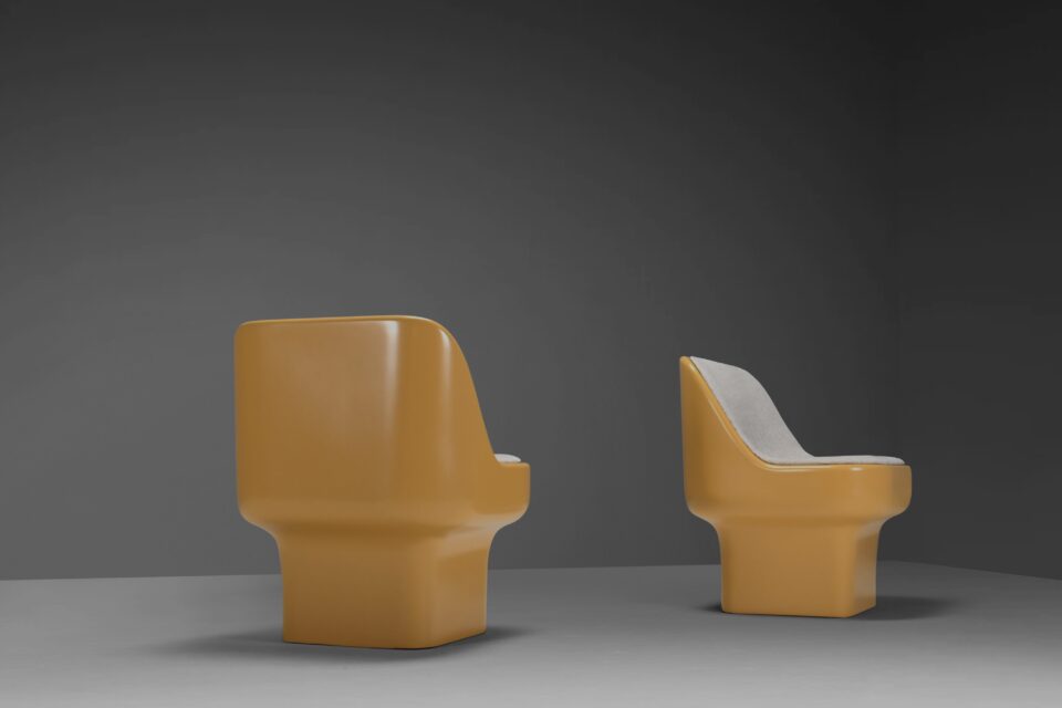 Set of Lounge Chairs by Douglas Deeds for Architectural Fiberglass Co.