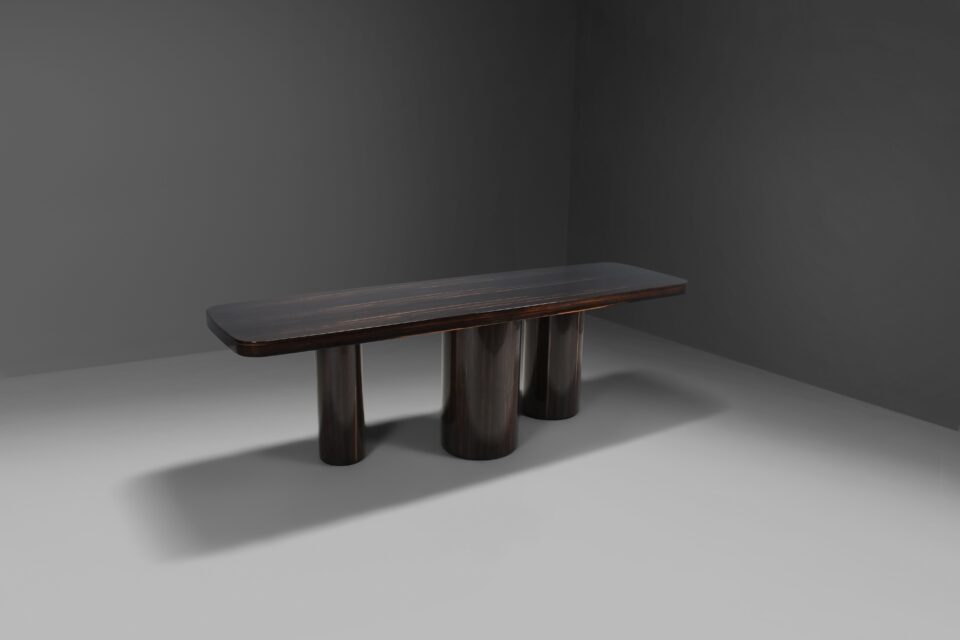 Exceptional Zebra Wood Console / Room Divider