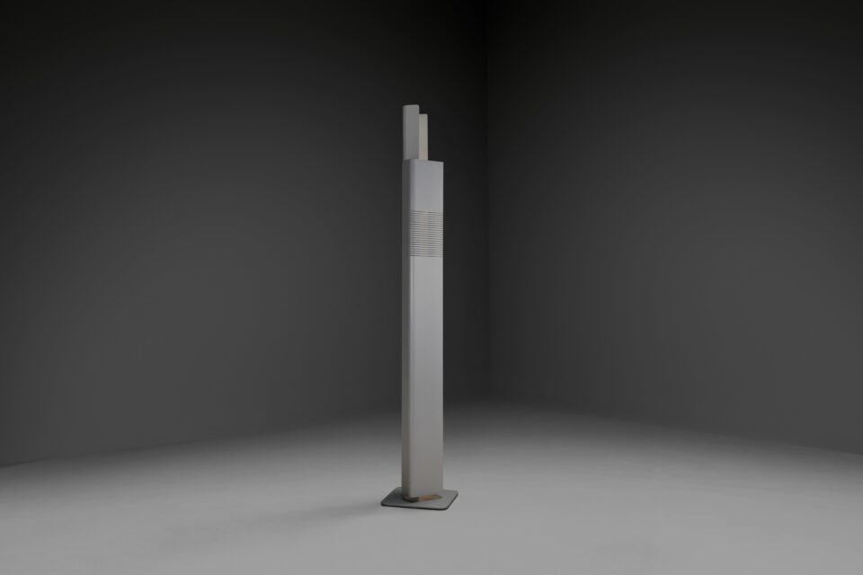 Rare Light Sculpture in Anodized Aluminum by Walter et Moretti, France 1972